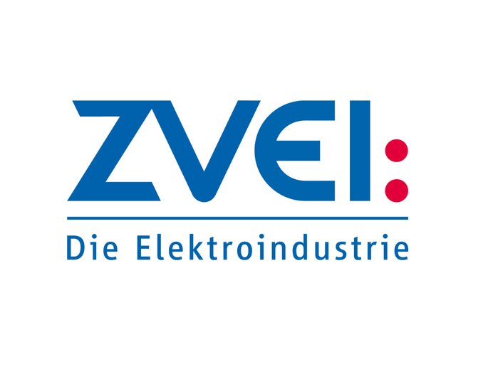 Logo "ZVEI: Die Elektrioindustrie" written in blue