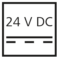 Symbol for 24 V DC voltage