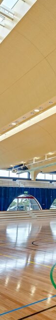 Penleigh and Essendon Grammar School sports hall from inside | © Aeroshots Australia
